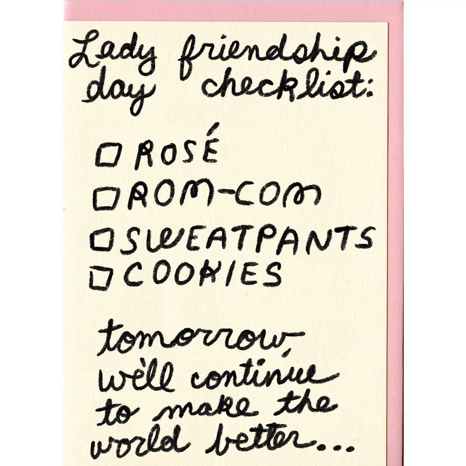 Lady Friendship Day Card