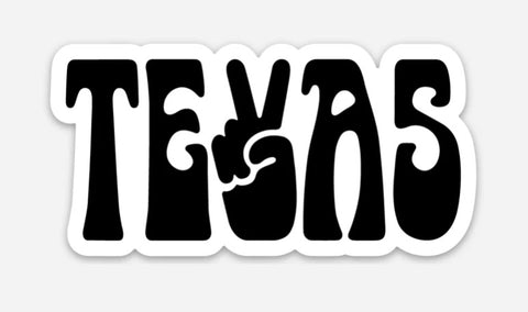 Peace Texas Sticker