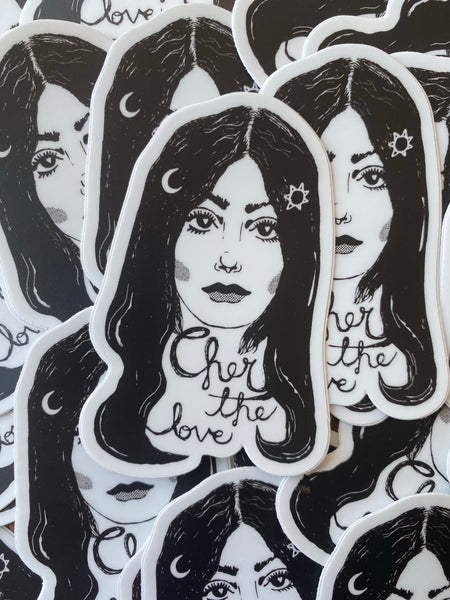 Cher The Love Portrait Stickers