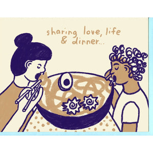 Sharing Dinner Card